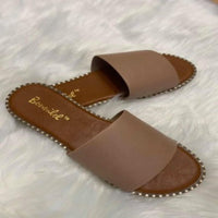 Micah Leather Slip On Sandals