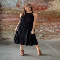 Black Halter Maxi Dress