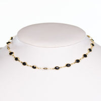 Black Shiny Bead Choker