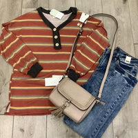 Rust Stripe Tunic