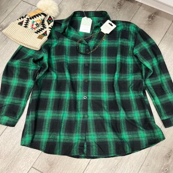 Green Black Flannel