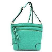 Turquoise Multi Zip Crossbody